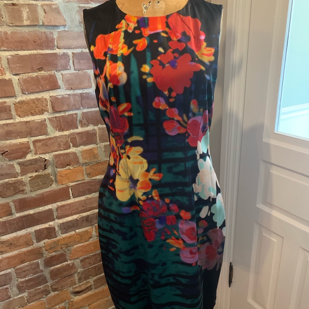 Ellie Tahari Floral Sheath Dress